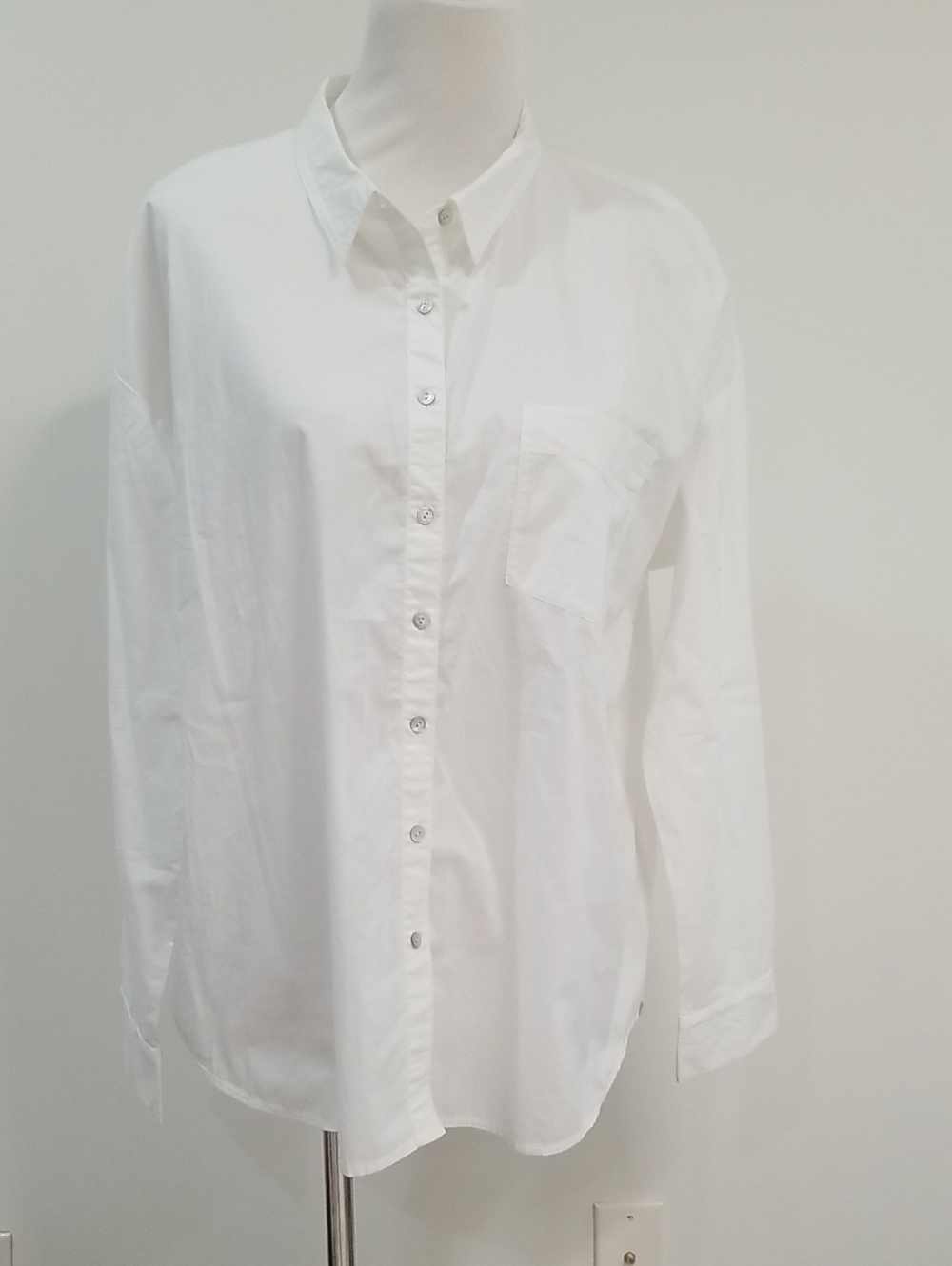 Eileen Fisher White Women's  Button-Up Shirt